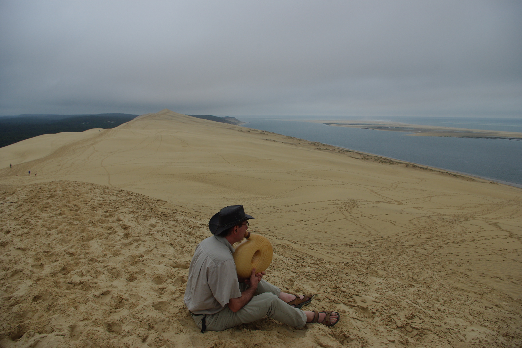Au sommet de la dune du Pilat